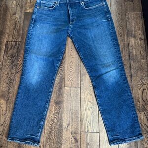 Citizens Of Humanity Dark Blue Cropped Jeans